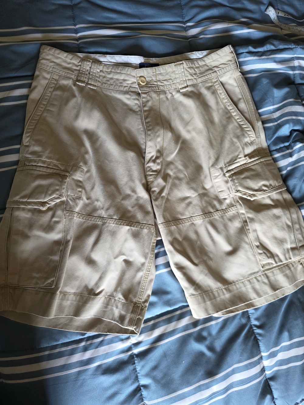 Polo Ralph Lauren Cargo Shorts Beige Khaki Utility Military 35